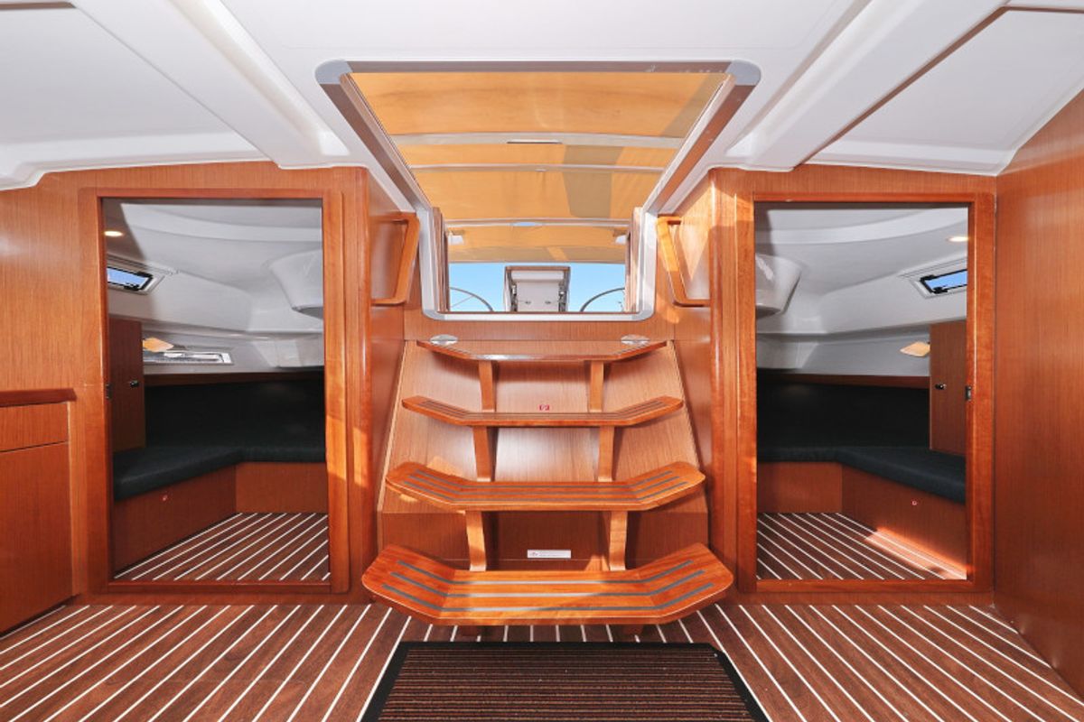 Salon of Lupe, a Bavaria Cruiser 37 sailboat at Zadar, Croatia