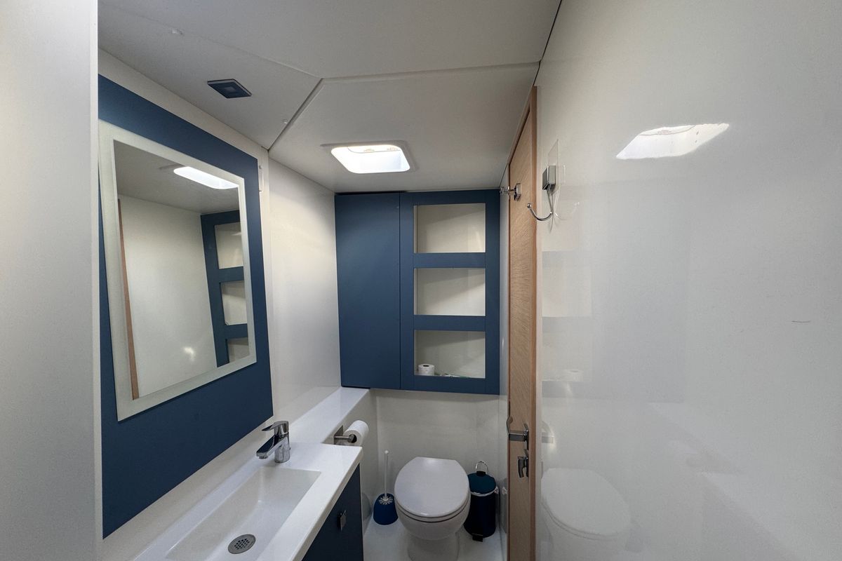 Head on Jumapi, a Fountaine Pajot Isla 40 catamaran at La Rochelle, France