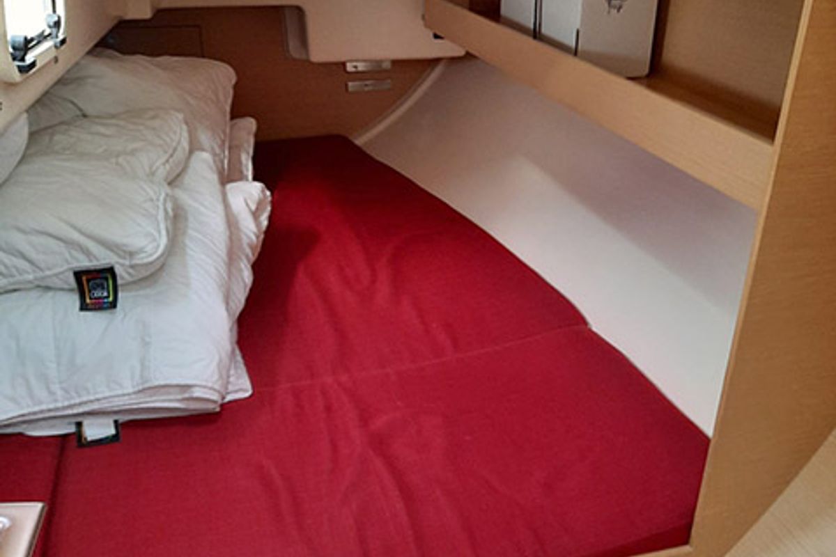 Cabin on Sierra, a Elan 350 sailboat at Grad Biograd na Moru, Croatia