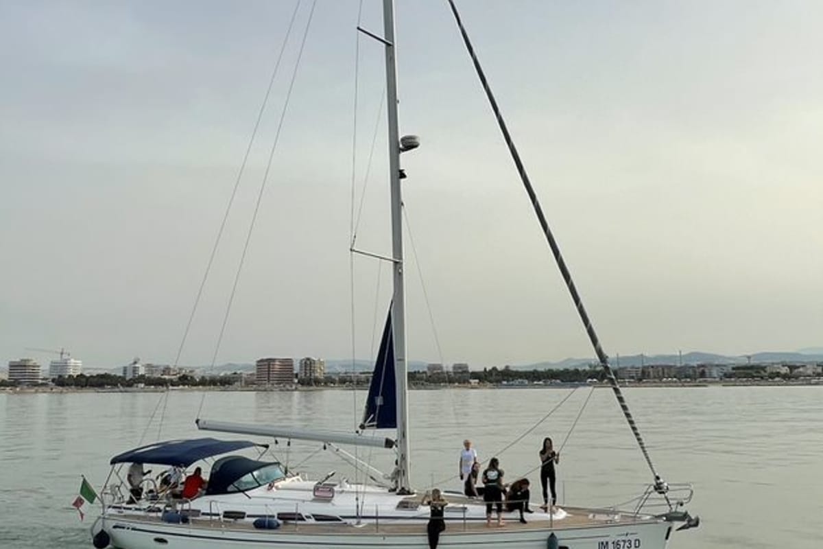 Exterior view of Lady Rose, a Bavaria 51 Cruiser sailboat at Termoli, Italy