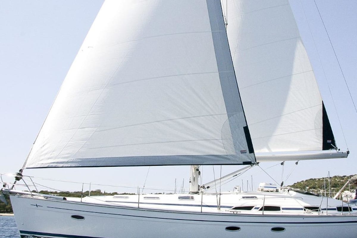 Exterior view of Lady Rose, a Bavaria 51 Cruiser sailboat at Termoli, Italy