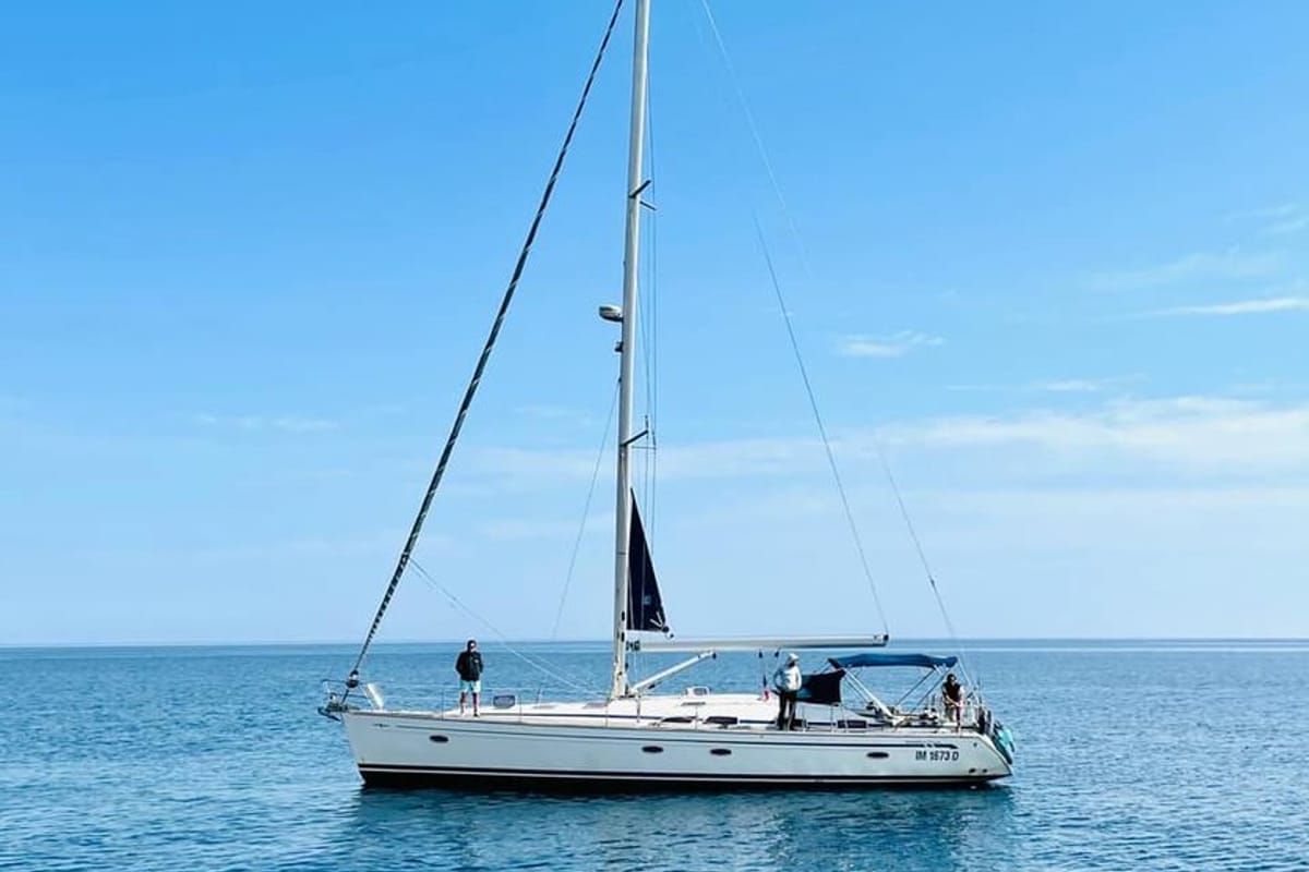 Exterior view of Lady Rose, a Bavaria 51 Cruiser sailboat at Termoli, Italy