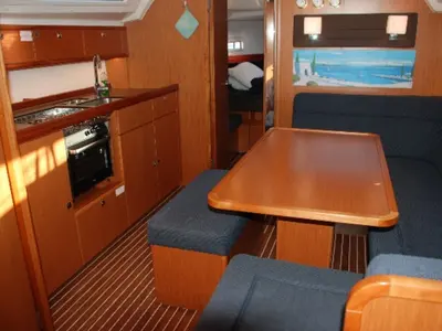 Galley of Cafard, a Bavaria Cruiser 41 sailboat at Municipal Unit of Palairos, Greece