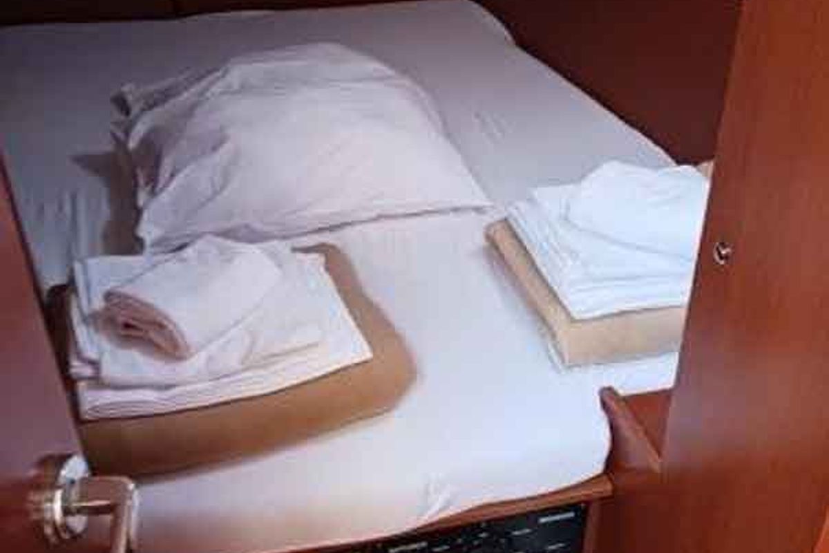 Cabin on Jannet New Sails 2025, a Beneteau Oceanis 38.1 sailboat at Municipal Unit of Lefkada, Greece