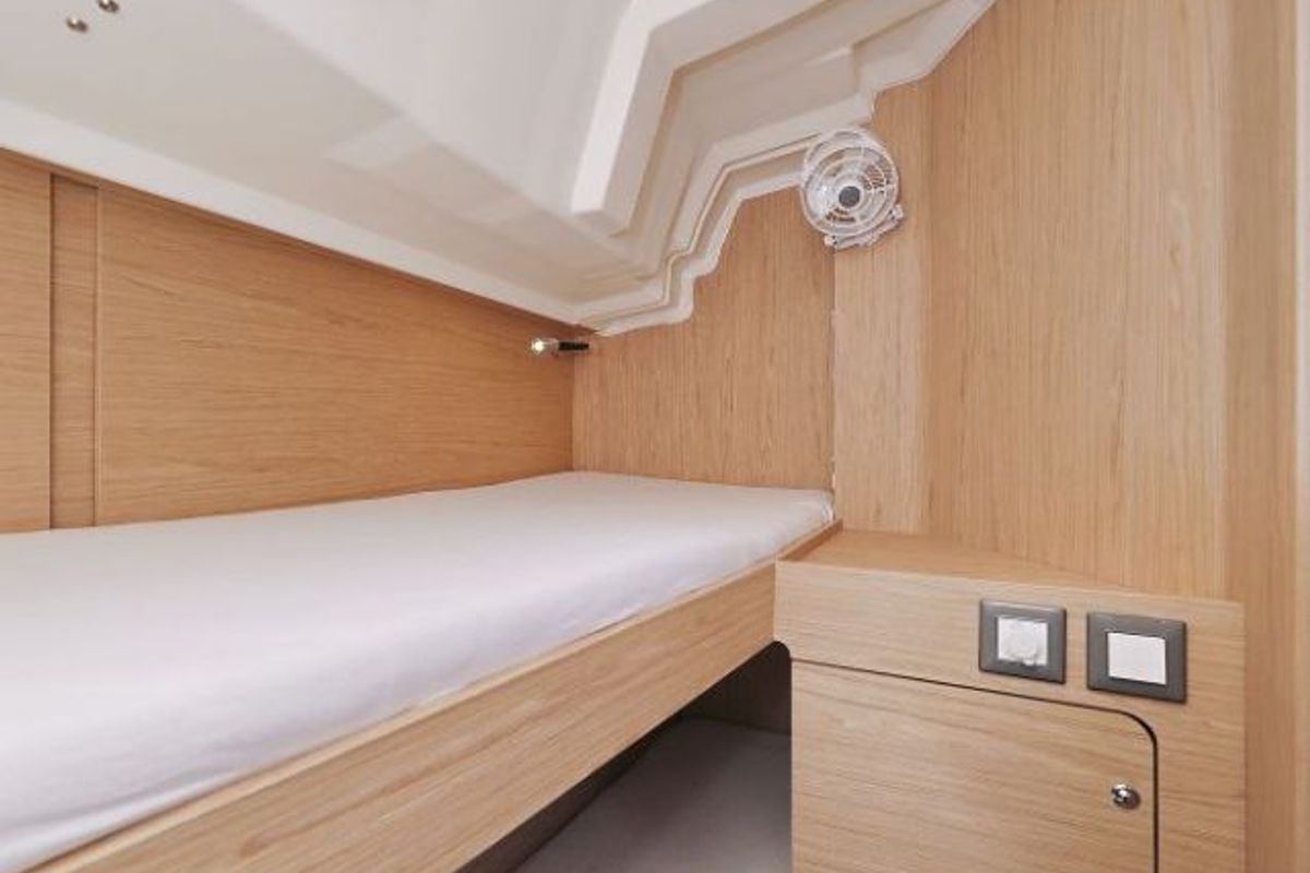 Cabin on Mr.White, a Beneteau Oceanis 46.1 sailboat at Zadar, Croatia