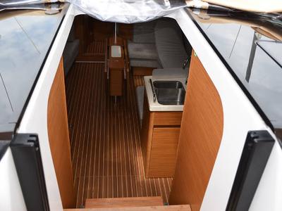 Salon of Laysan, a Hanse Yachts Hanse 418 sailboat at Općina Rogoznica, Croatia