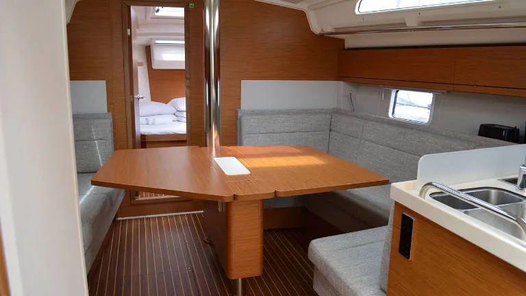 Salon of Laysan, a Hanse Yachts Hanse 418 sailboat at Općina Rogoznica, Croatia