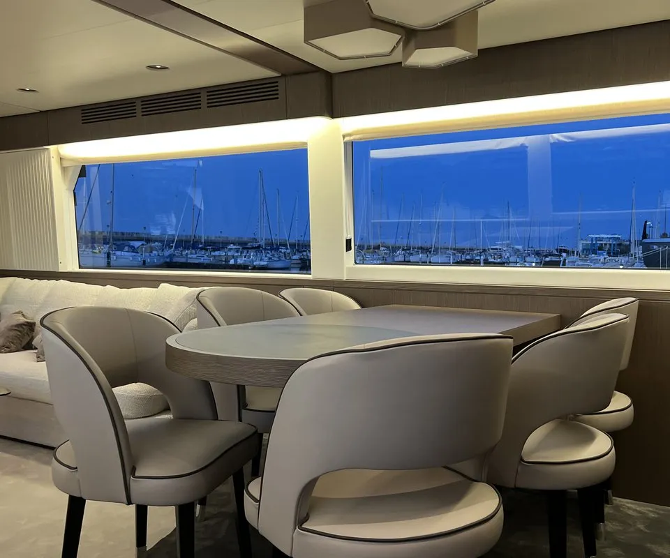 Salon of Moon light, a Azimut Magellano 66 yacht at Općina Sukošan, Croatia