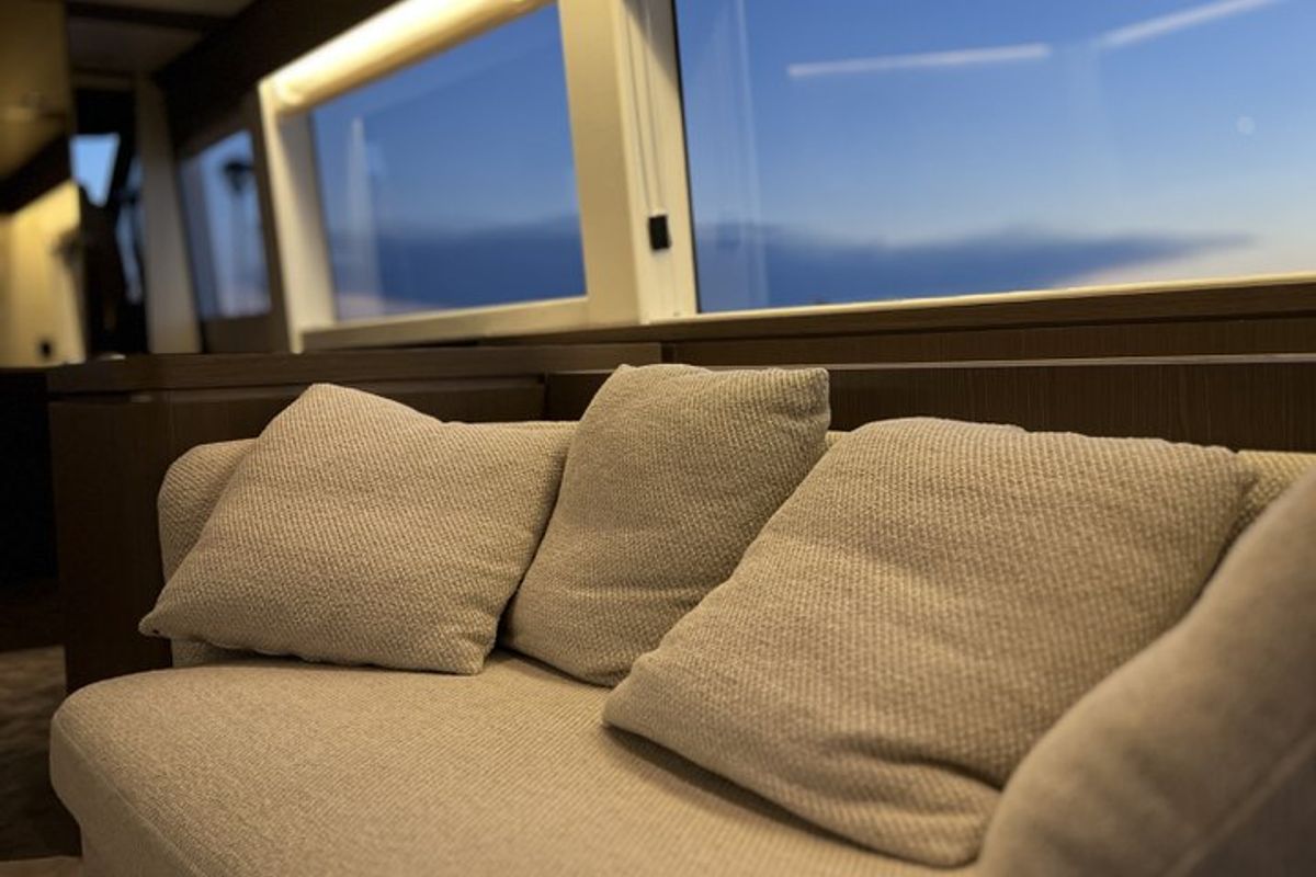 Salon of Moon light, a Azimut Magellano 66 yacht at Općina Sukošan, Croatia