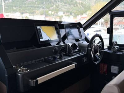 Cockpit of Moon light, a Azimut Magellano 66 yacht at Općina Sukošan, Croatia