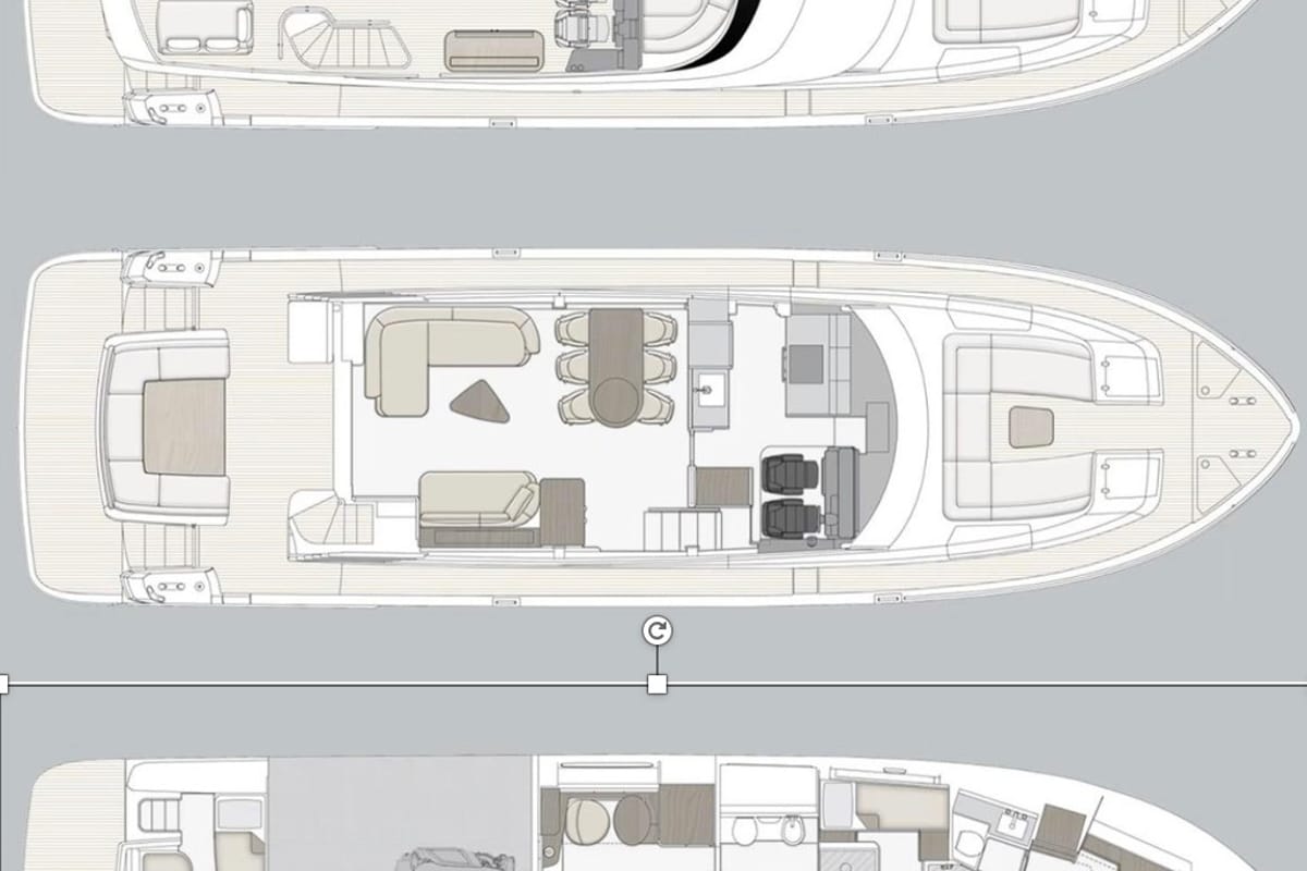 Cockpit of Moon light, a Azimut Magellano 66 yacht at Općina Sukošan, Croatia