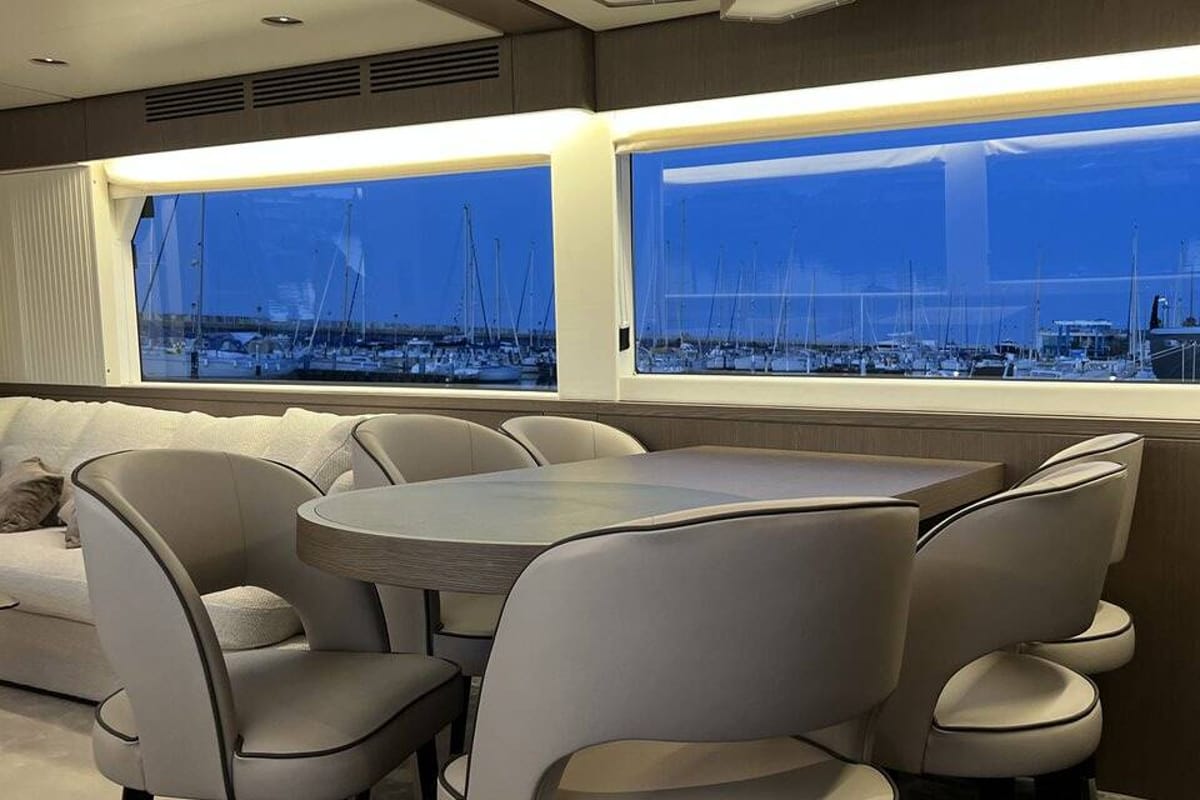 Salon of Moon light, a Azimut Magellano 66 yacht at Općina Sukošan, Croatia