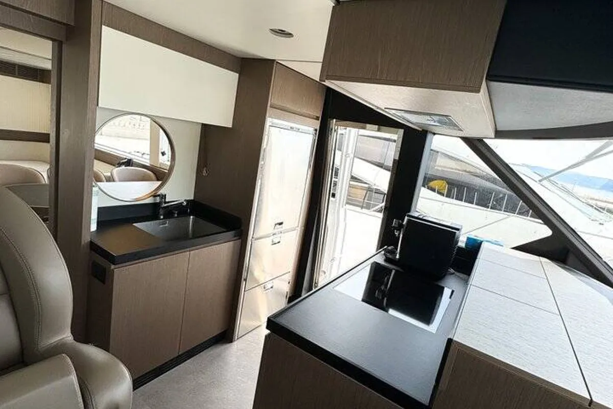 Galley of Moon light, a Azimut Magellano 66 yacht at Općina Sukošan, Croatia