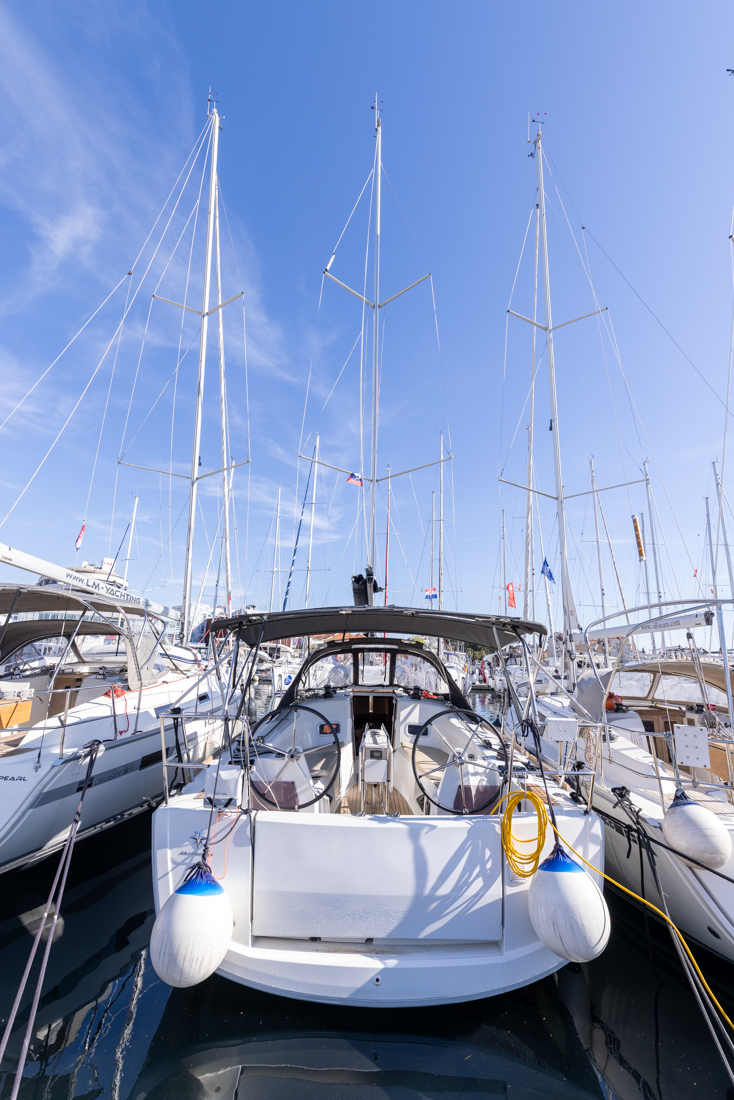 Zatara, a Jeanneau Sun Odyssey 349 sailboat at Grad Biograd na Moru, Croatia