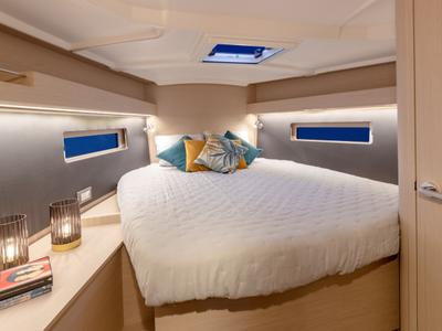 Cabin on Moorings 42.3 Club, a Beneteau Oceanis 40.1 sailboat at Marigot, France