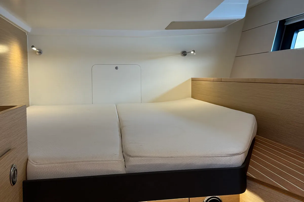 Cabin on Wilson, a Hanse Yachts Hanse 460 sailboat at Punat, Croatia