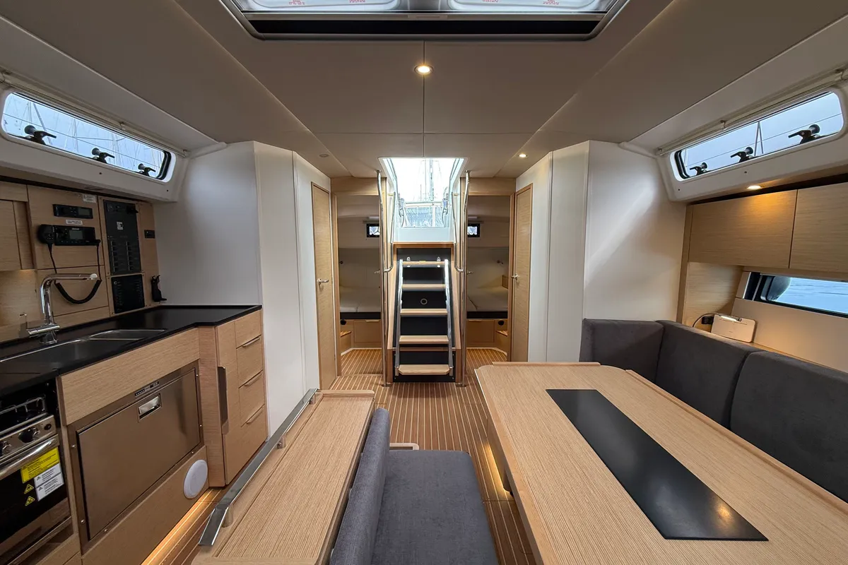 Salon of Wilson, a Hanse Yachts Hanse 460 sailboat at Punat, Croatia