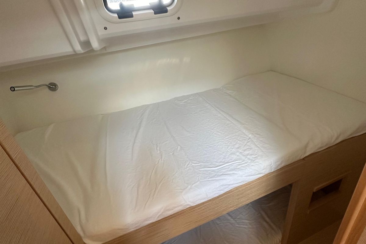 Cabin on Wilson, a Hanse Yachts Hanse 460 sailboat at Punat, Croatia