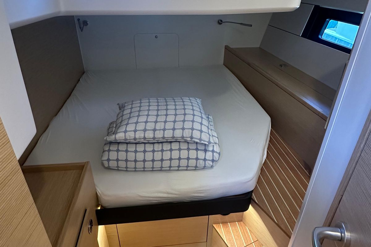 Cabin on Wilson, a Hanse Yachts Hanse 460 sailboat at Punat, Croatia