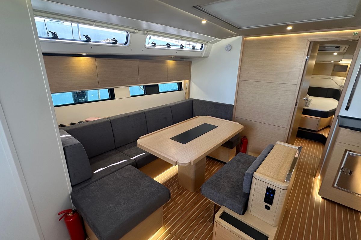 Salon of Wilson, a Hanse Yachts Hanse 460 sailboat at Punat, Croatia