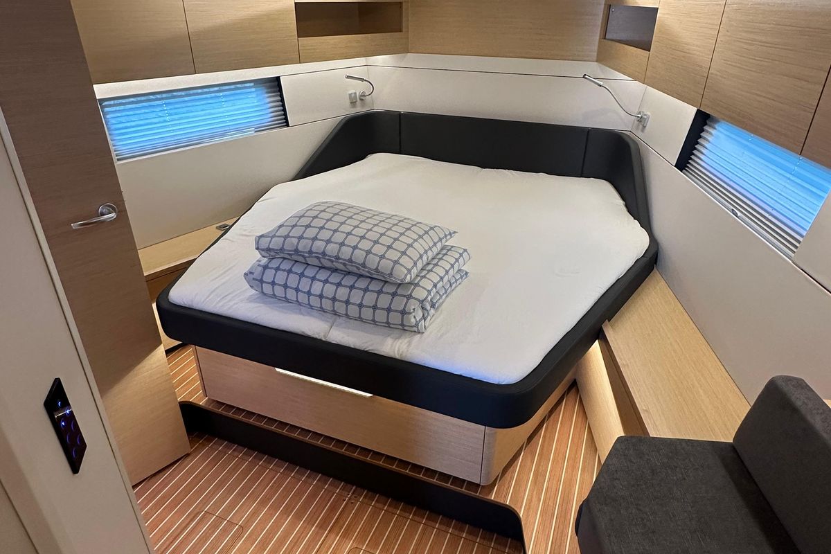 Cabin on Wilson, a Hanse Yachts Hanse 460 sailboat at Punat, Croatia