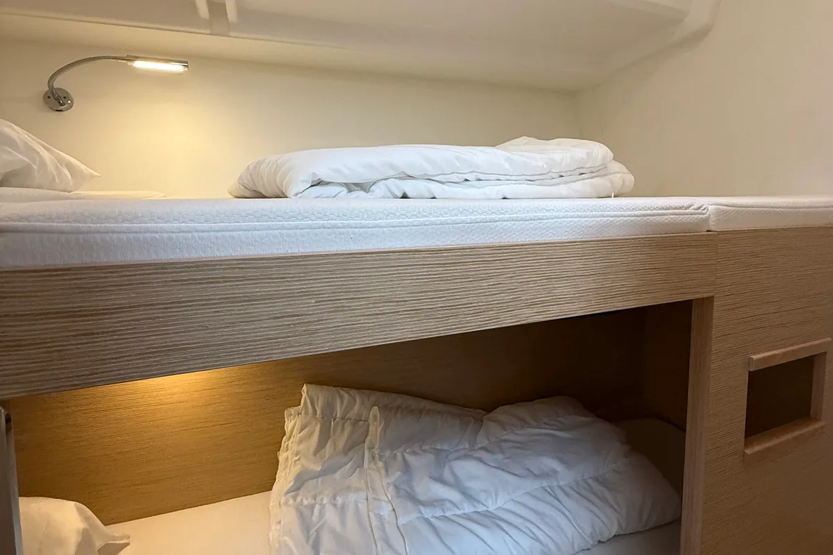 Cabin on Wilson, a Hanse Yachts Hanse 460 sailboat at Punat, Croatia