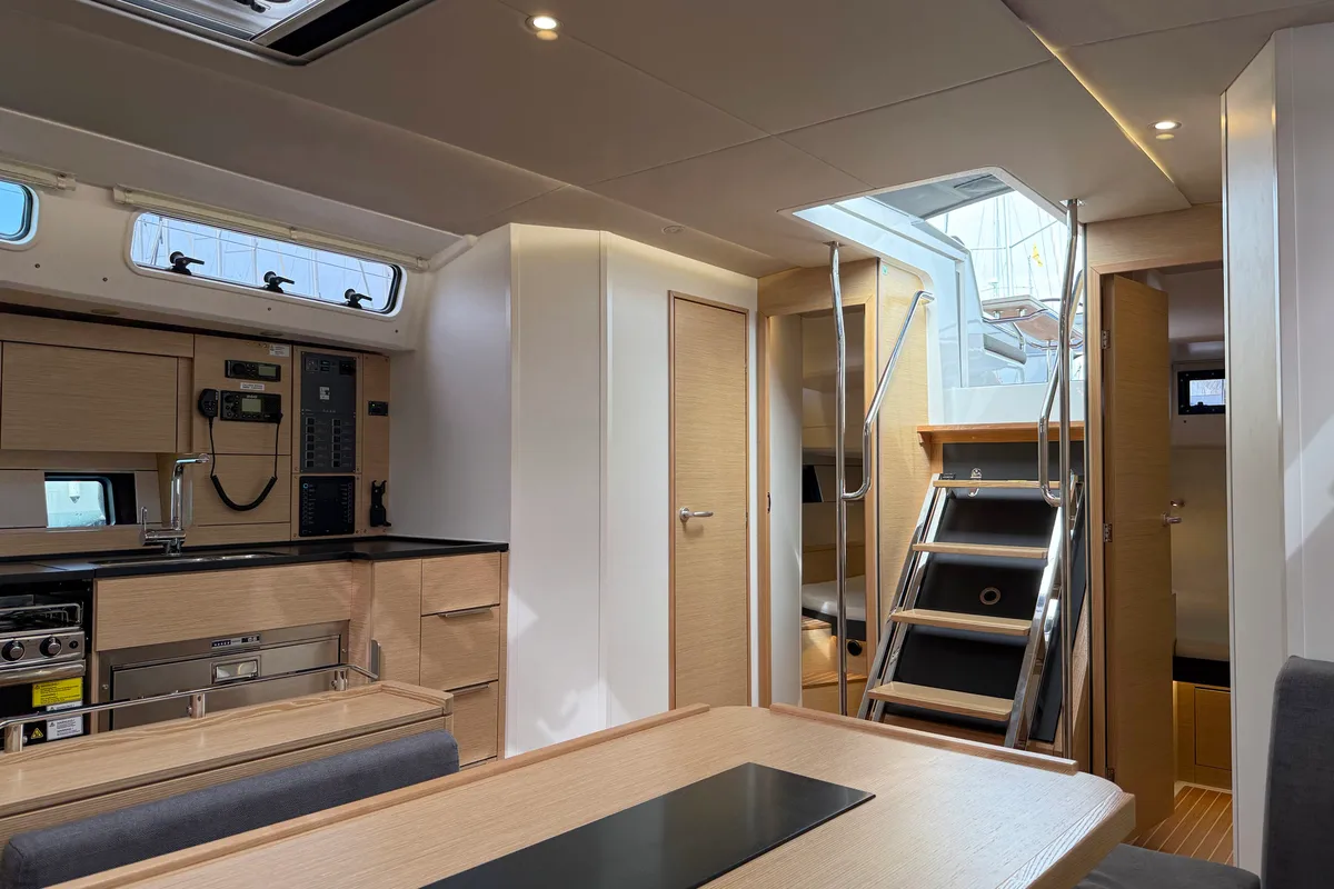 Salon of Wilson, a Hanse Yachts Hanse 460 sailboat at Punat, Croatia