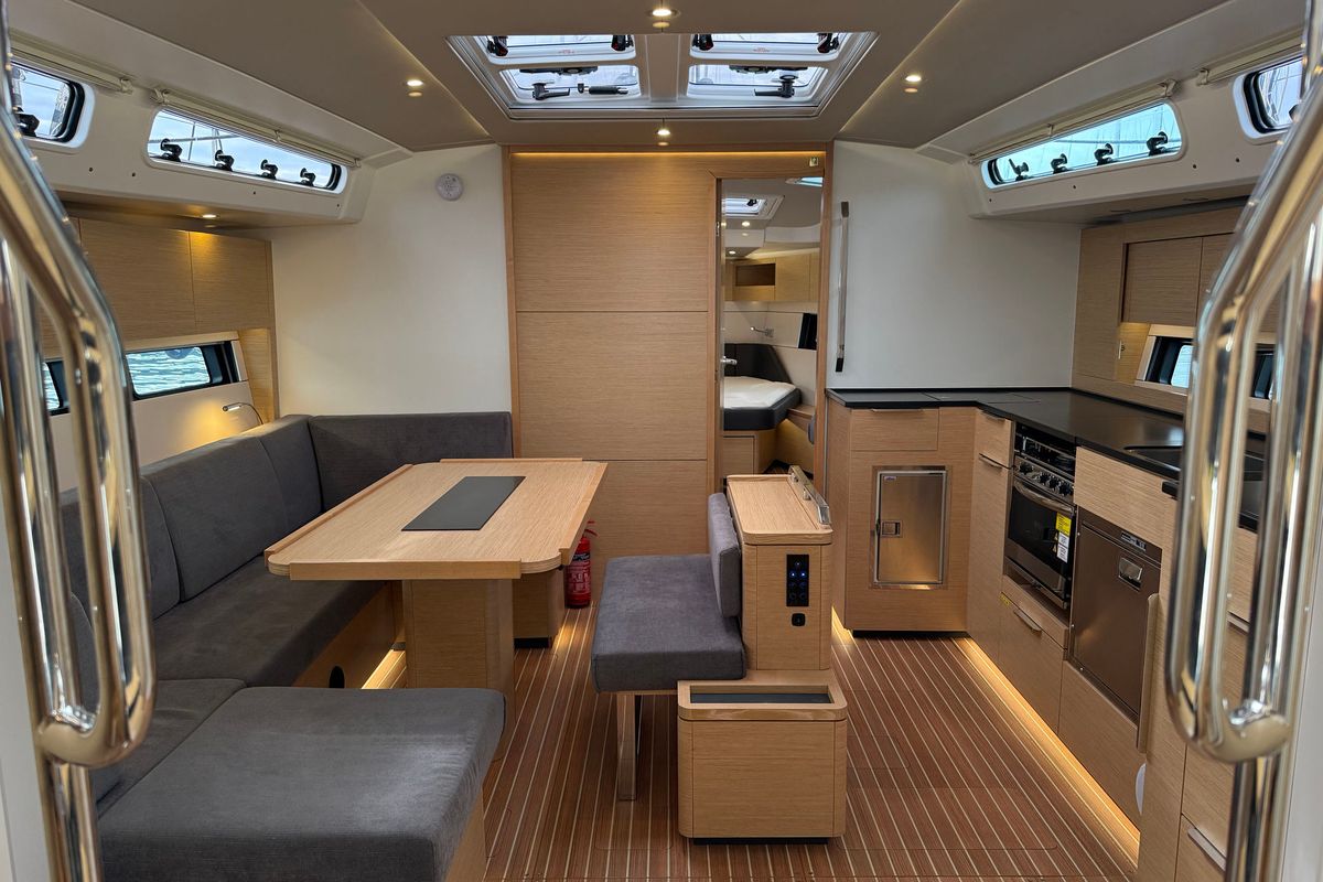 Salon of Wilson, a Hanse Yachts Hanse 460 sailboat at Punat, Croatia