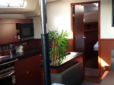 Galley of Team B, a Hanse Yachts Hanse 505 sailboat at Cogolin, France