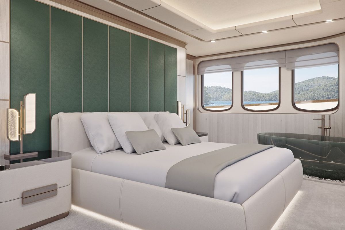 Cabin on Maia, a Custom Made Maia yacht at Split, Croatia