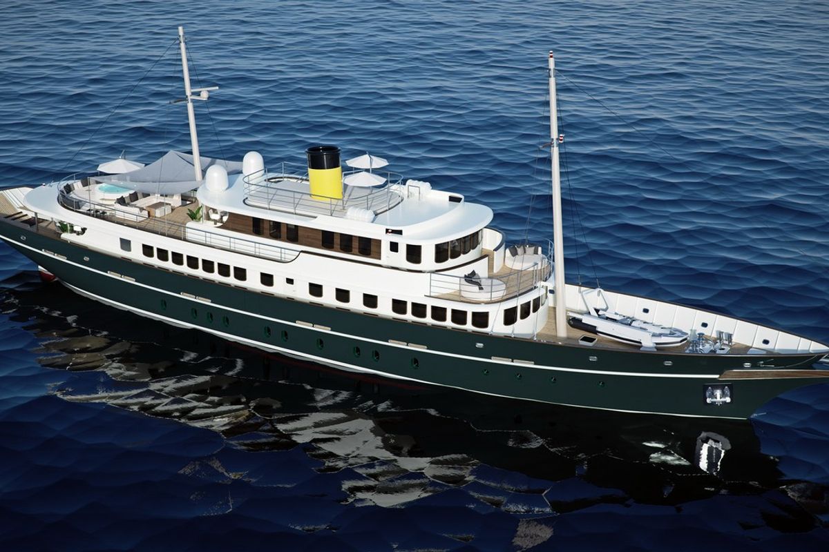 Exterior view of Maia, a Custom Made Maia yacht at Split, Croatia