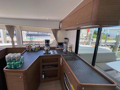 Galley of Hathor, a Lagoon 42 catamaran at Athens, Greece
