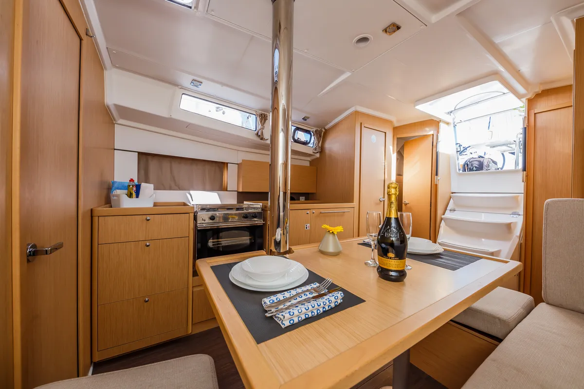Salon of Pleasure, a Beneteau Oceanis 38.1 sailboat at Split, Croatia