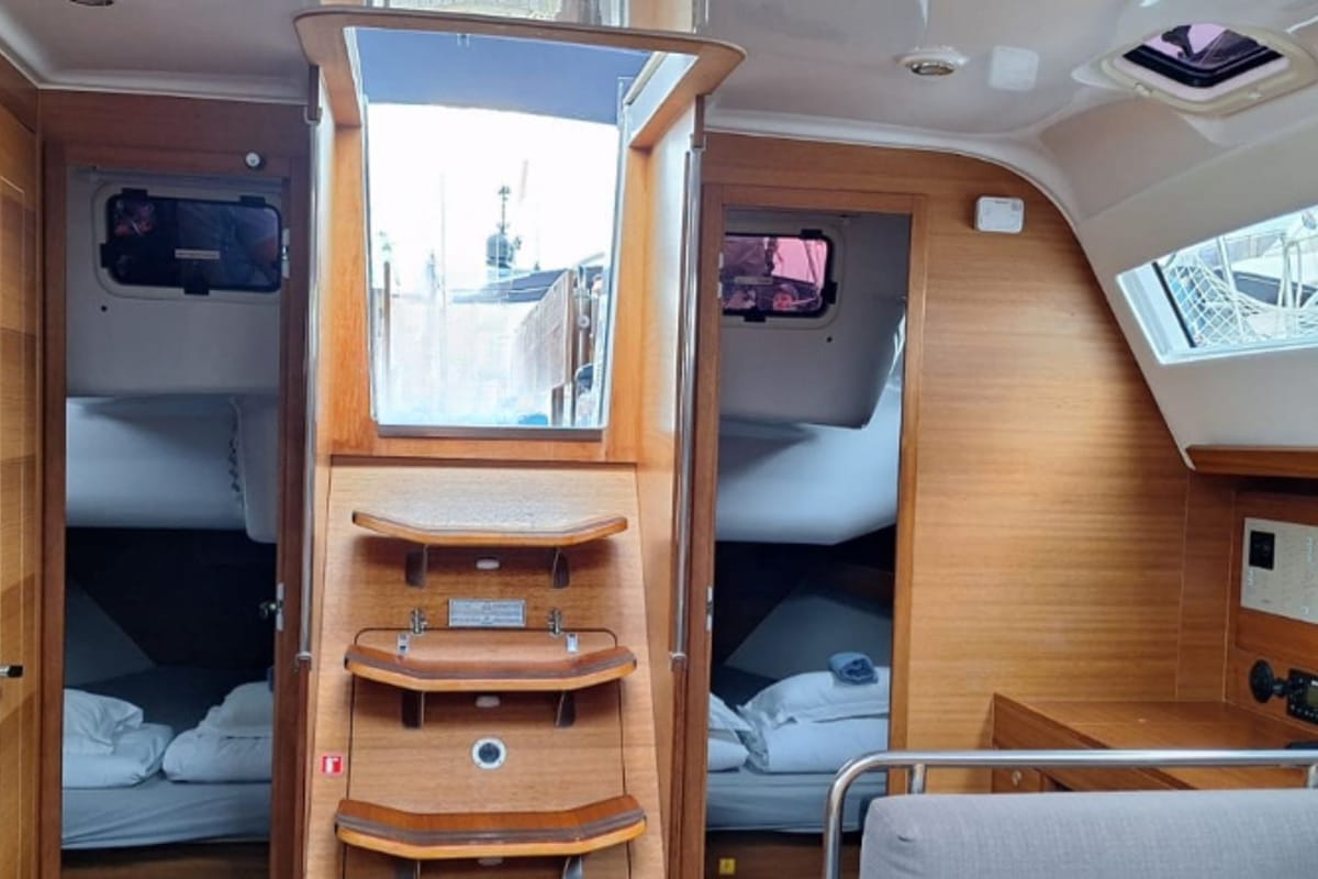Cabin on Zeba, a Elan Impression 45.1 sailboat at Grad Šibenik, Croatia