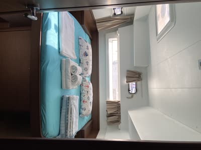 Head on Day Dream, a Lagoon 42 catamaran at Fethiye, Turkey