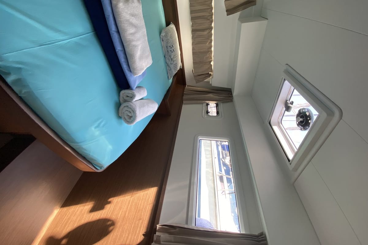 Head on Day Dream, a Lagoon 42 catamaran at Fethiye, Turkey