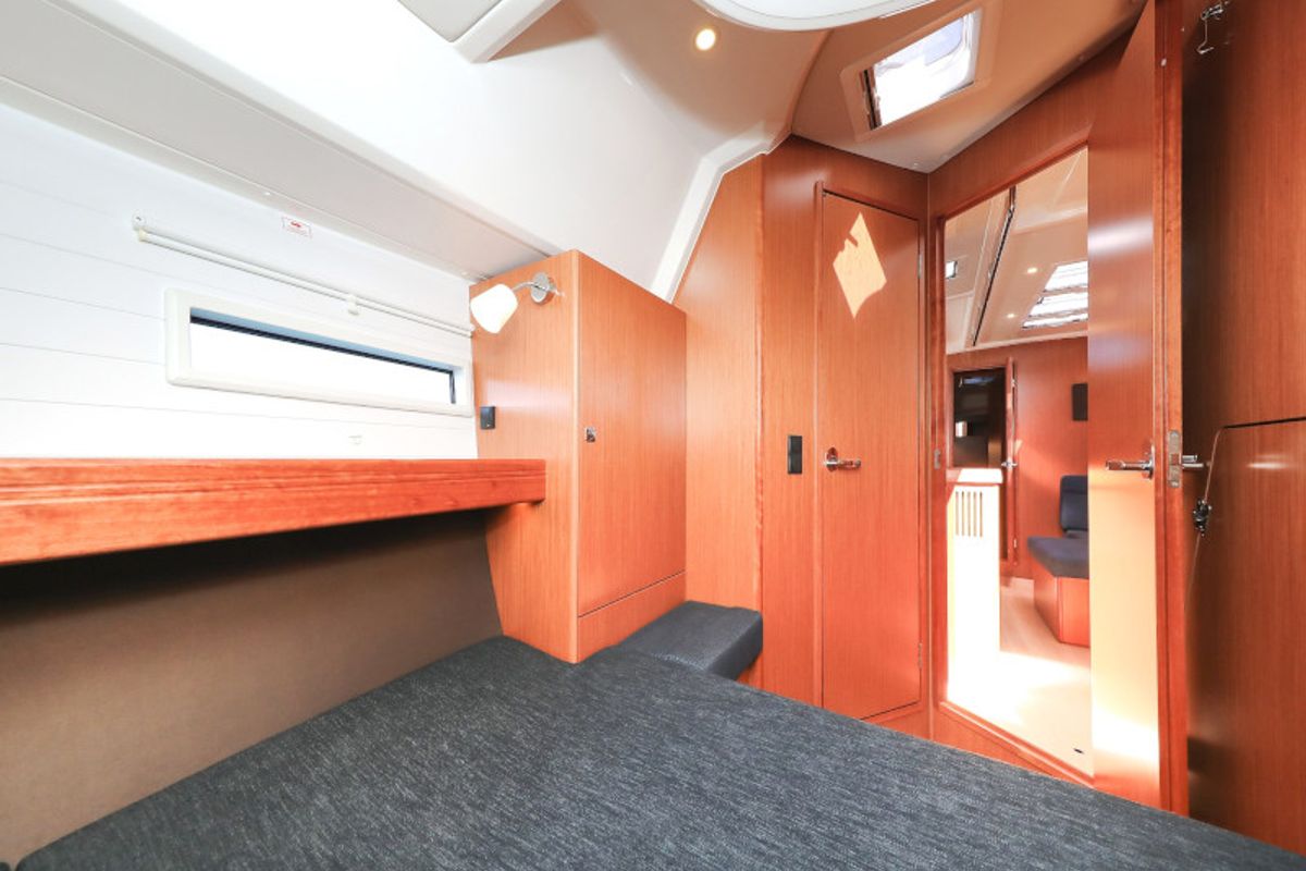 Cabin on Jameson II, a Bavaria Cruiser 46 sailboat at Zadar, Croatia