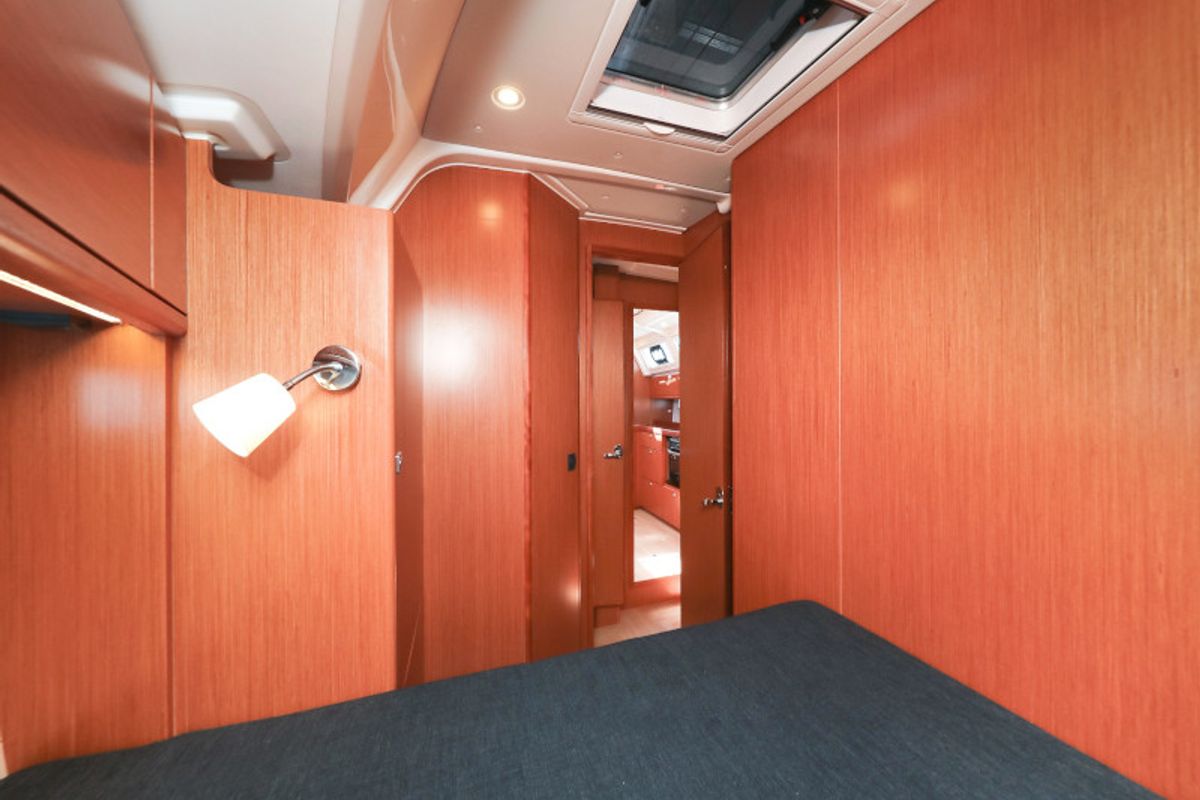 Cabin on Jameson II, a Bavaria Cruiser 46 sailboat at Zadar, Croatia