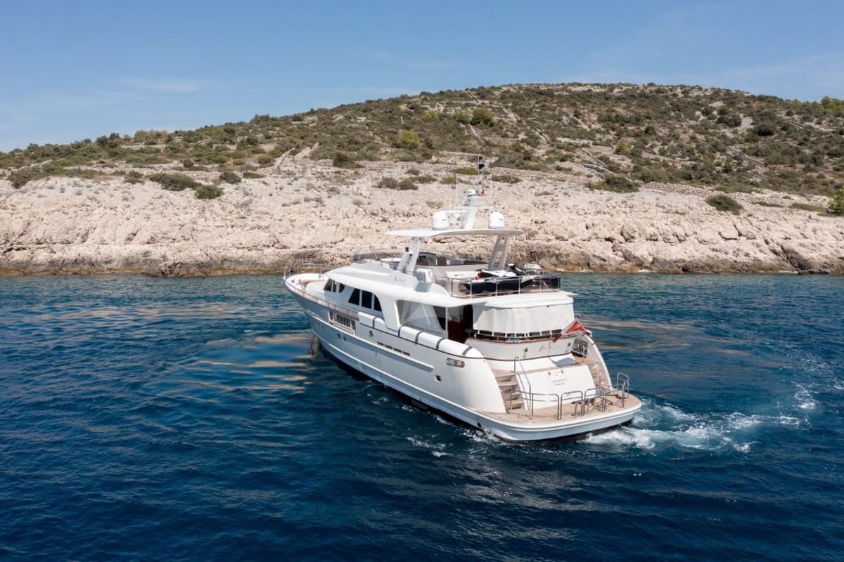 Exterior view of SEA BREEZE II, a Gulet Motoryacht yacht at Općina Rogoznica, Croatia