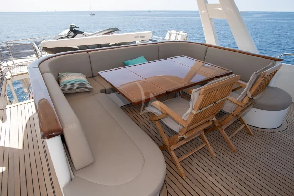 Deck of SEA BREEZE II, a Gulet Motoryacht yacht at Općina Rogoznica, Croatia
