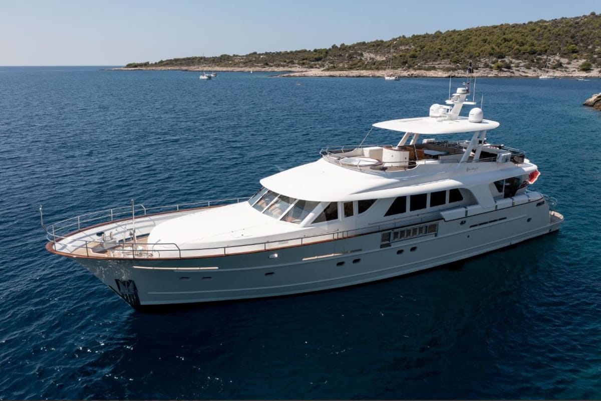 Exterior view of SEA BREEZE II, a Gulet Motoryacht yacht at Općina Rogoznica, Croatia