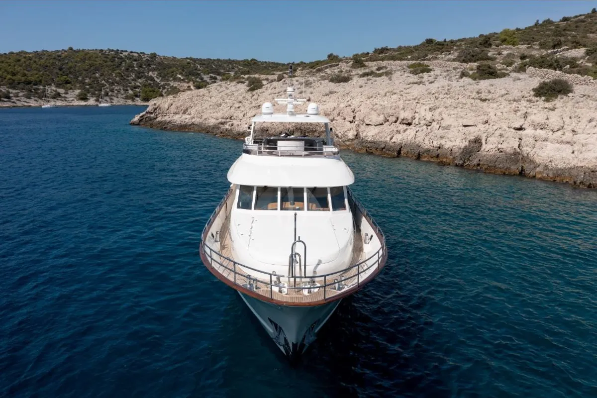 Exterior view of SEA BREEZE II, a Gulet Motoryacht yacht at Općina Rogoznica, Croatia