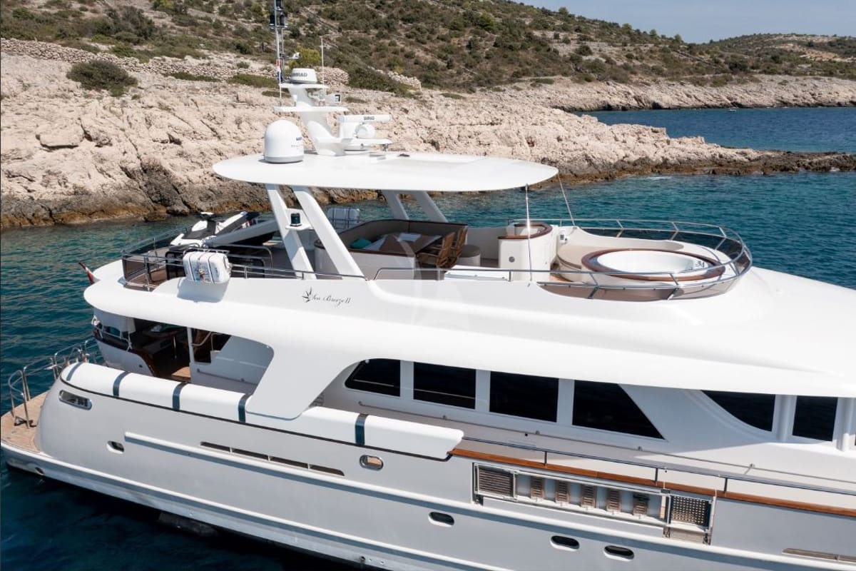 Deck of SEA BREEZE II, a Gulet Motoryacht yacht at Općina Rogoznica, Croatia