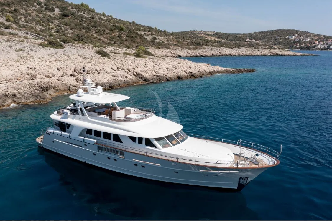 Exterior view of SEA BREEZE II, a Gulet Motoryacht yacht at Općina Rogoznica, Croatia