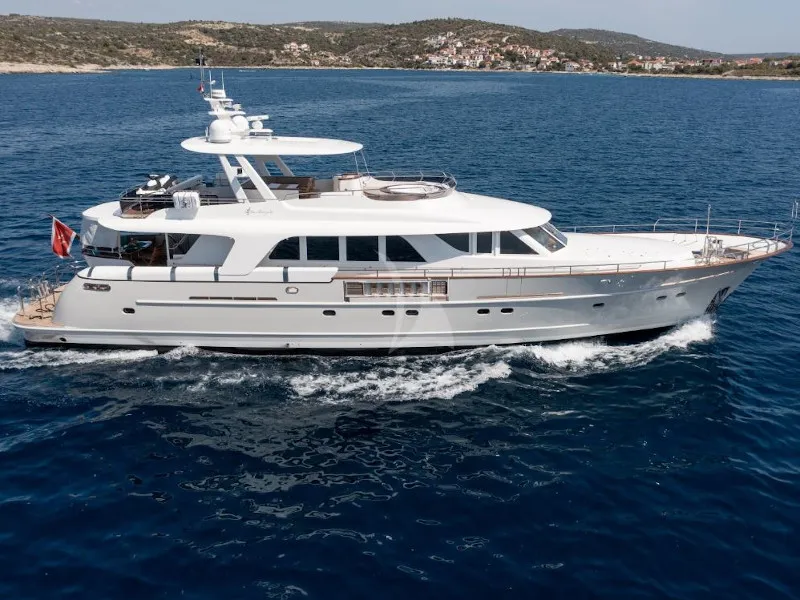 Exterior view of SEA BREEZE II, a Gulet Motoryacht yacht at Općina Rogoznica, Croatia