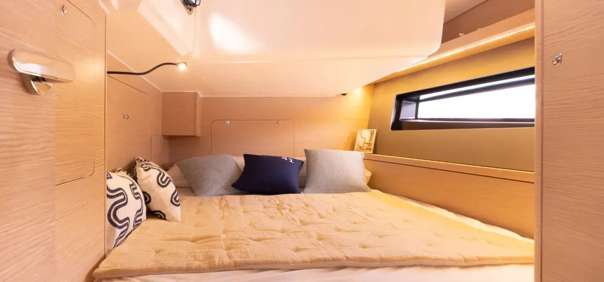Cabin on Sunsail 41.3 Premium Plus, a Dufour 41 sailboat at Općina Marina, Croatia