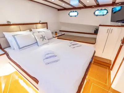 Salon of Bernis, a Custom Made Bernis yacht at Fethiye, Turkey