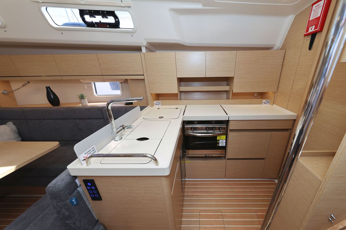 Galley of Tortuga, a Hanse Yachts Hanse 458 sailboat at Općina Sukošan, Croatia