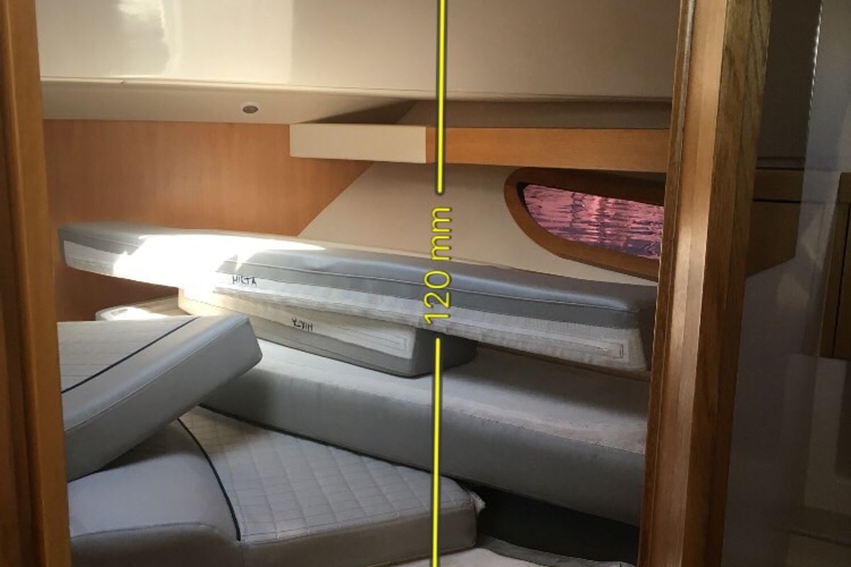 Cabin on Mirta, a SAS - Vektor Adriana 36 motorboat at Općina Sukošan, Croatia