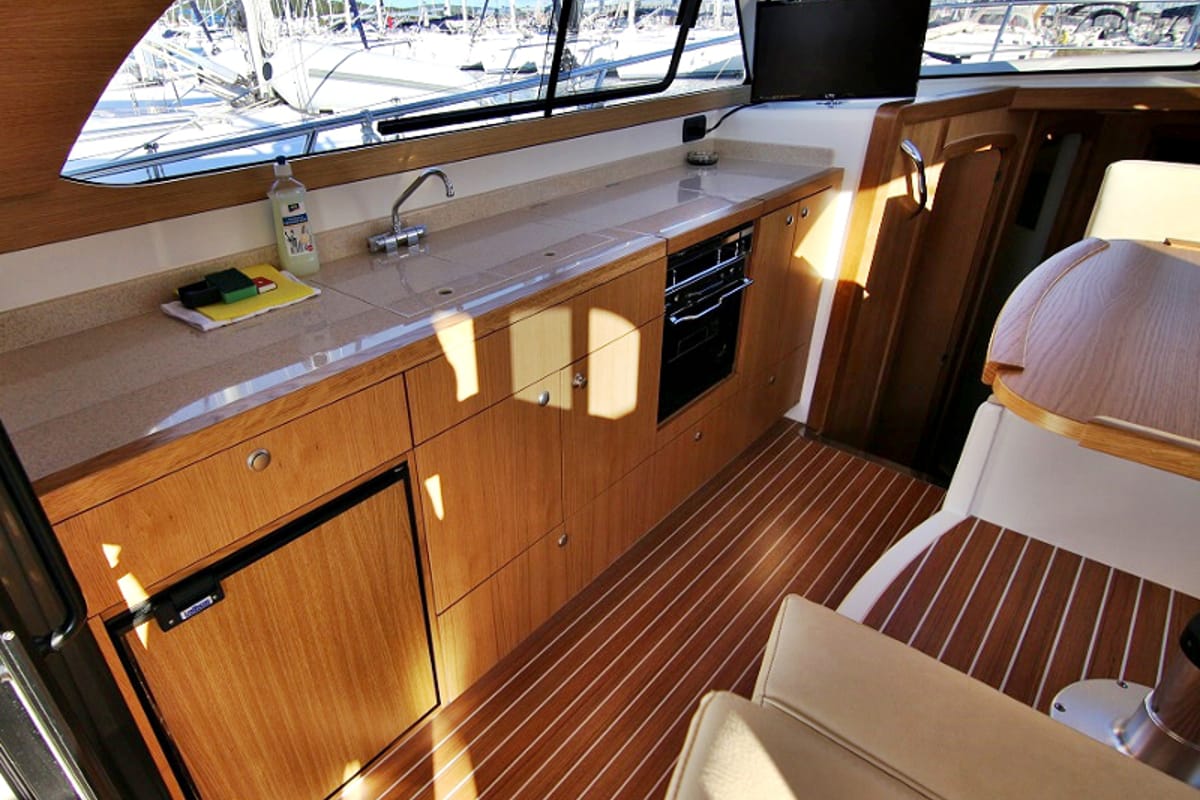 Salon of Mirta, a SAS - Vektor Adriana 36 motorboat at Općina Sukošan, Croatia